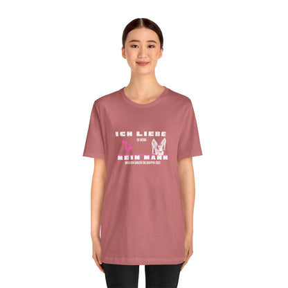 I Love My Husband "Shopping" Unisex Jersey Short Sleeve Tee