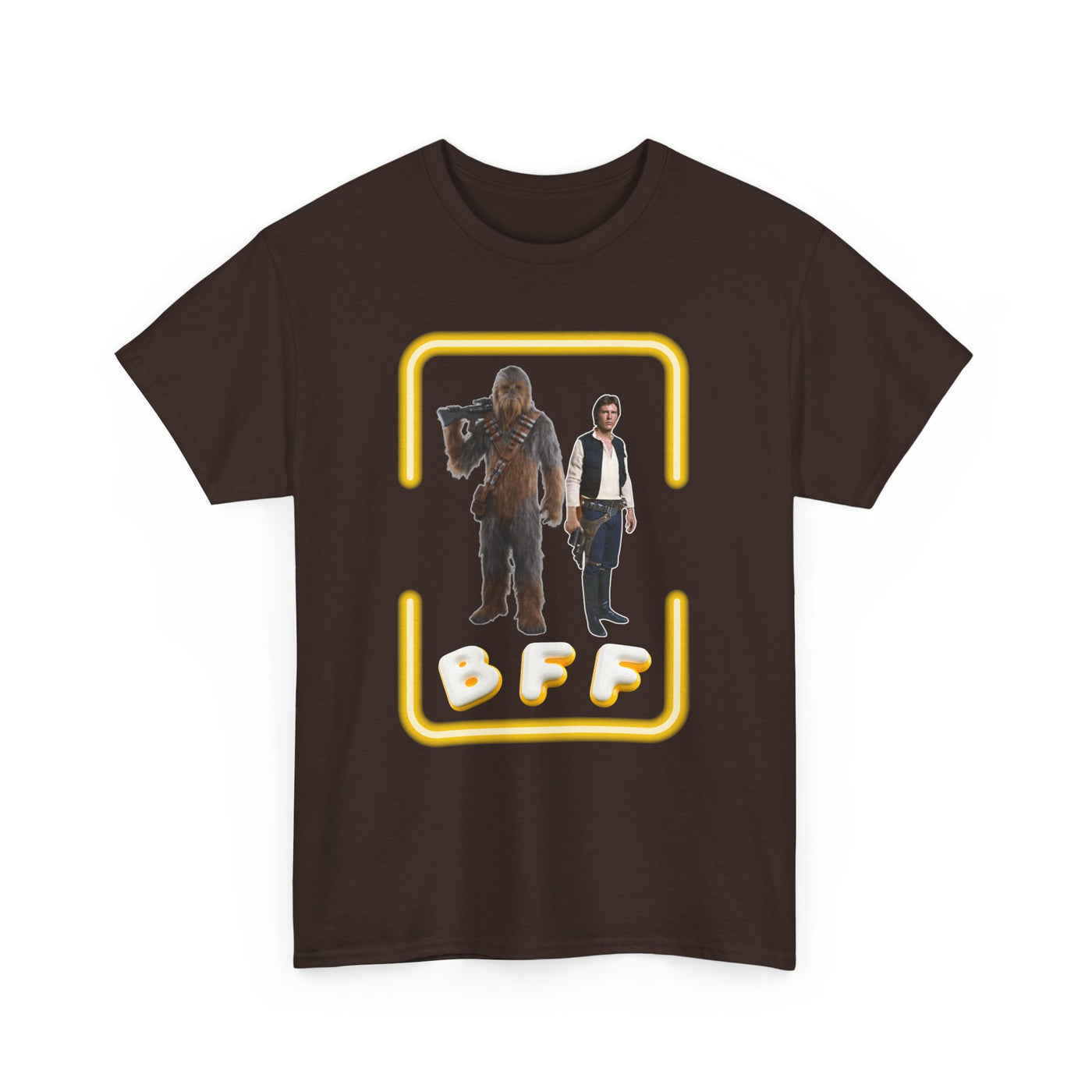 BFF Chewbacca &amp; Han Solo Unisex Heavy Cotton Shirt