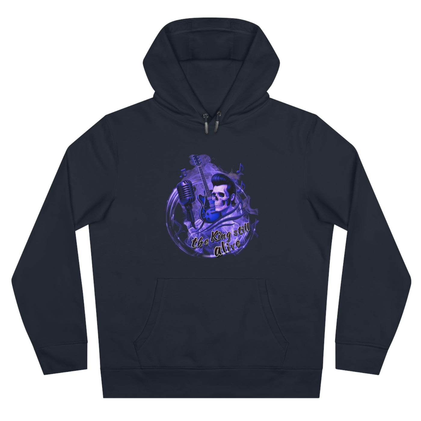 Rock 'n' Roll King Hooded Sweatshirt - 'The King Still Alive' Graphic