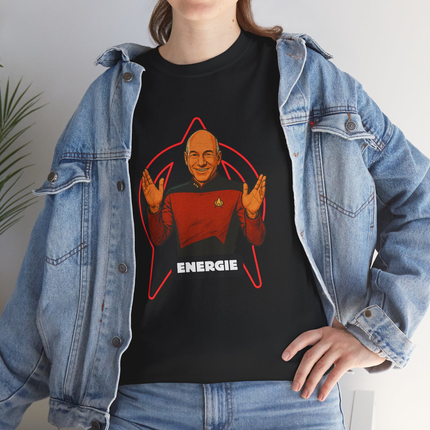 Energie Unisex Heavy Cotton Tee - Perfect for Sci-Fi Fans and Casual Wear