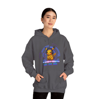Rave Hoddie, Live Love Rave - Techno - Pokemon