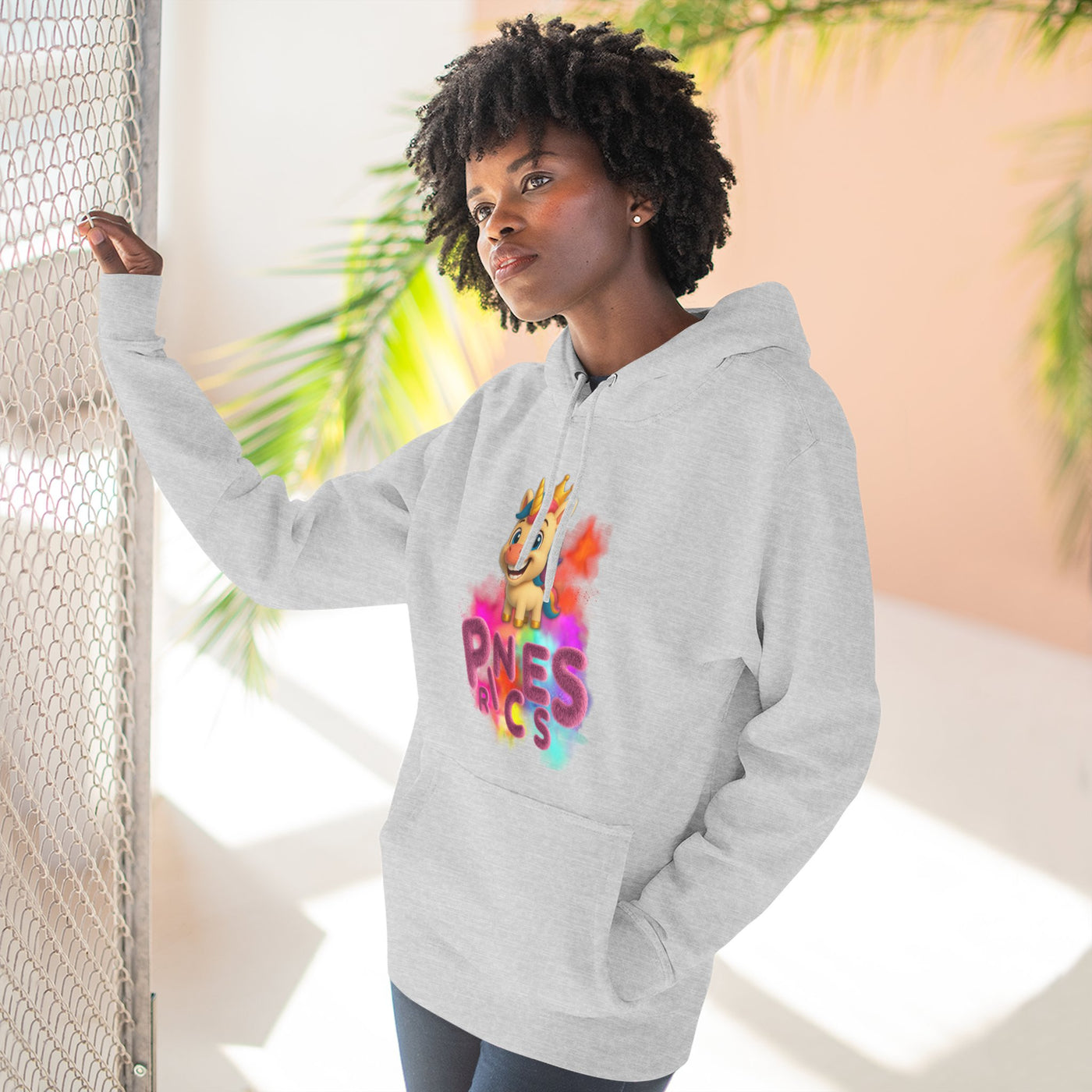 Colorful Kids' Fleece Hoodie with Fun Design