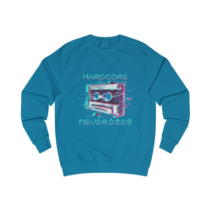 Techno Vintage-Inspired Unisex Sweatshirt - Hardcore Never Dies - Streetwear