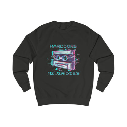 Techno Vintage-Inspired Unisex Sweatshirt - Hardcore Never Dies - Streetwear