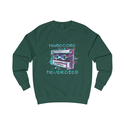 Techno Vintage-Inspired Unisex Sweatshirt - Hardcore Never Dies - Streetwear