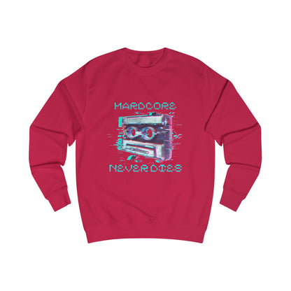 Techno Vintage-Inspired Unisex Sweatshirt - Hardcore Never Dies - Streetwear