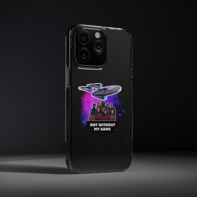 Galaxy-Inspired Soft Phone Case - Not Without My Gang, Star Trek Lovers Handyhülle