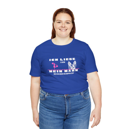 I Love My Husband "Shopping" Unisex Jersey Short Sleeve Tee