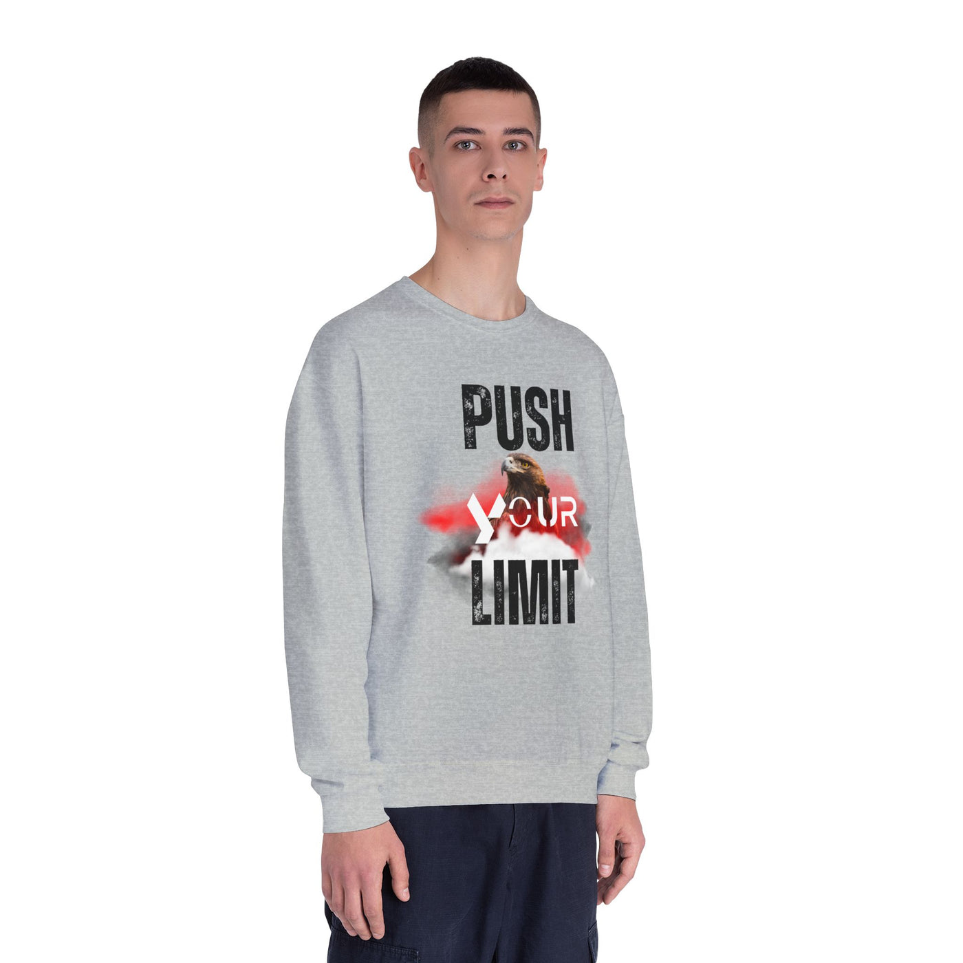 Motivational Crewneck Sweatshirt - "Push Your Limit" 