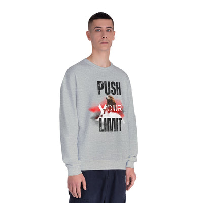 Motivational Crewneck Sweatshirt - "Push Your Limit" 