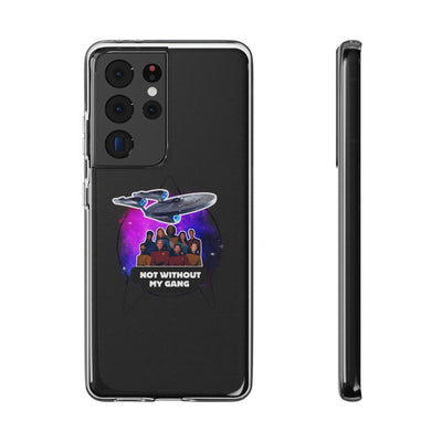 Galaxy-Inspired Soft Phone Case - Not Without My Gang, Star Trek Lovers Handyhülle
