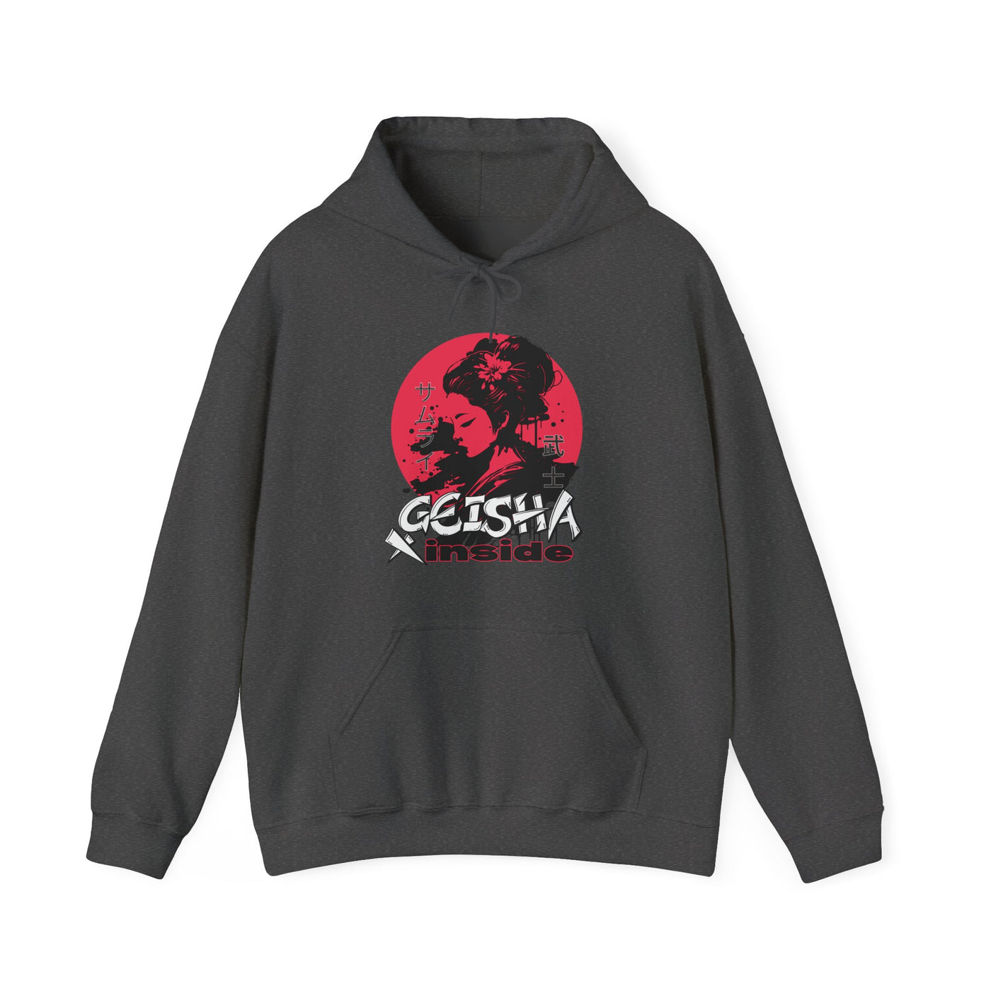 "Geisha Inside"Fleece Hoodie, Cozy
