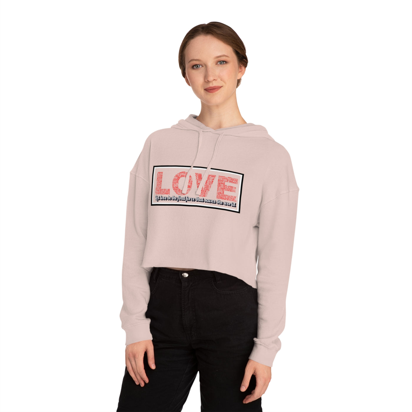 Love Crop Hoodie - Stylish & Cozy Streetwear for Casual Outings