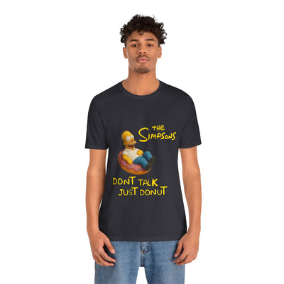 The Simpsons Donut Lover Tee - Funny Graphic T-Shirt -unisex