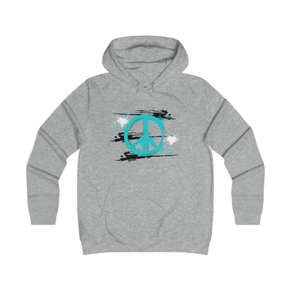 Peaceful Vibes College Hoodie, Trendy College Apparel, Gift for Students, Casual Wear, Inspirational Graphic Hoodie, Peace Symbol Fashion