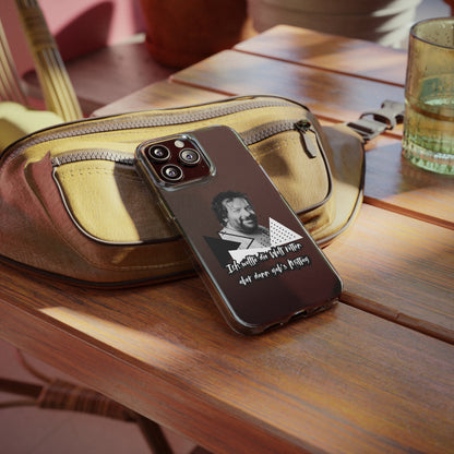 Handyhülle Unique Phone Cover, Ich wollte die Welt retten, dann gabs Mittag