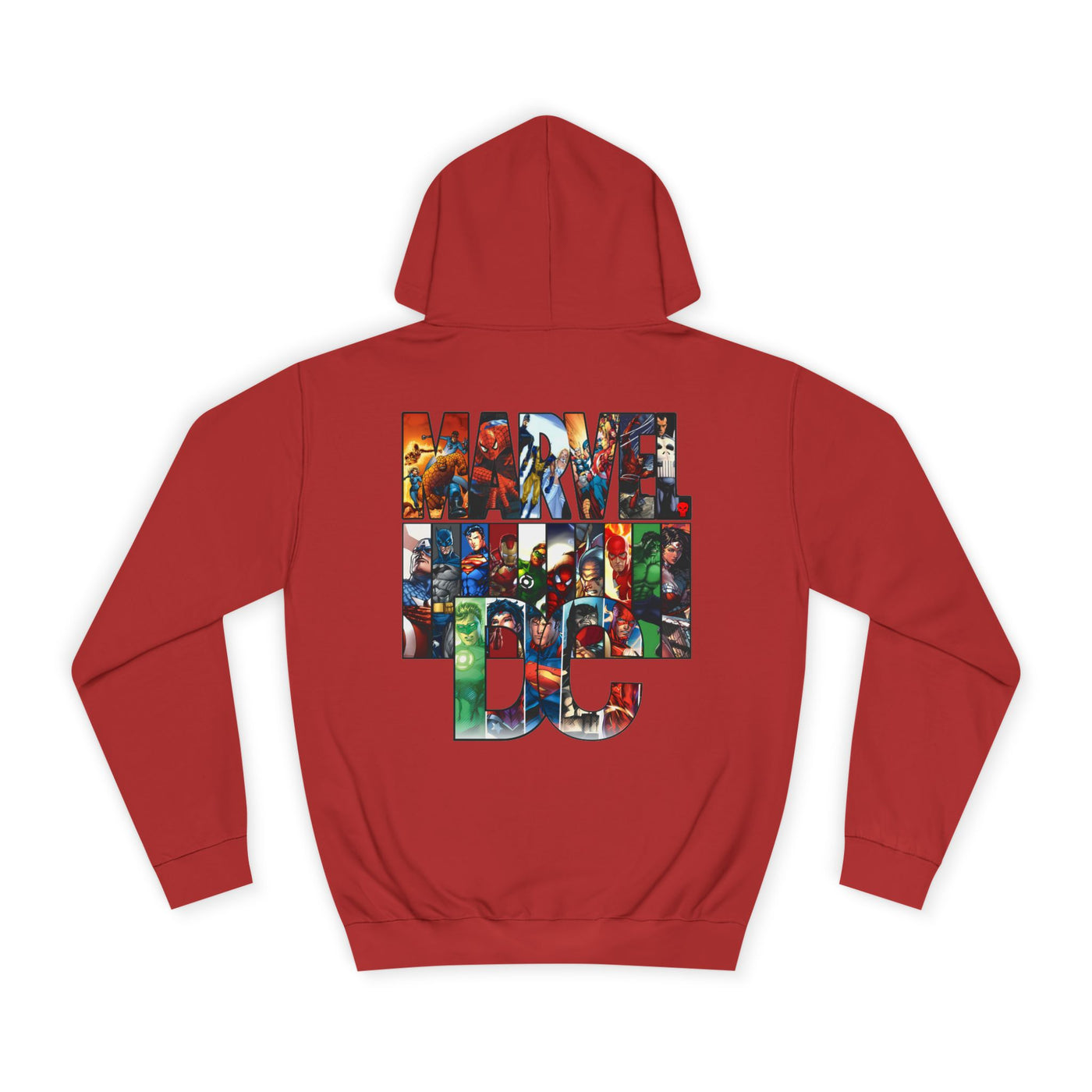 Superhero Graphic Hoodie, Unisex College Sweatshirt, Marvel DC Fans Apparel, Comic Book Lover Gift, Fun Cosplay Outfit