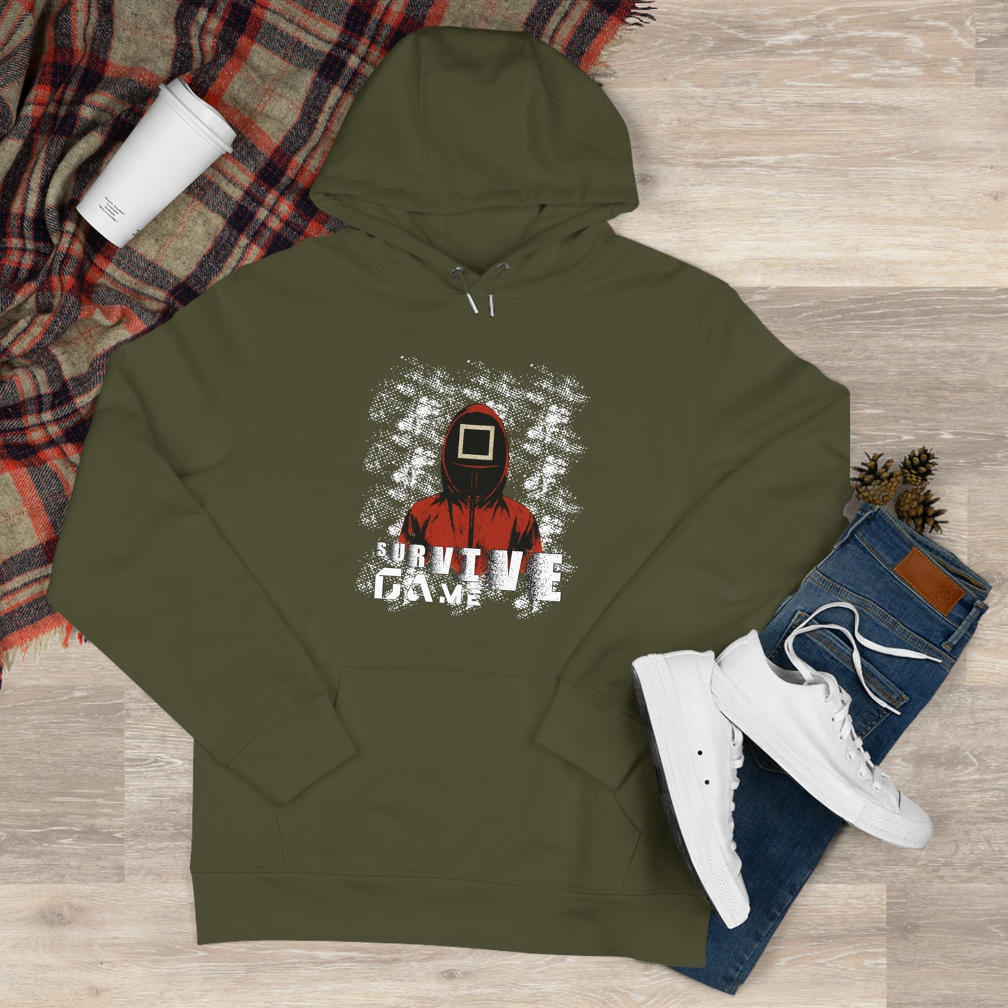 Squid game Hoodie - survive game 
