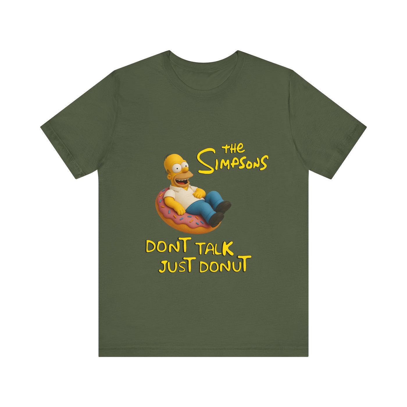 The Simpsons Donut Lover Tee - Funny Graphic T-Shirt -unisex