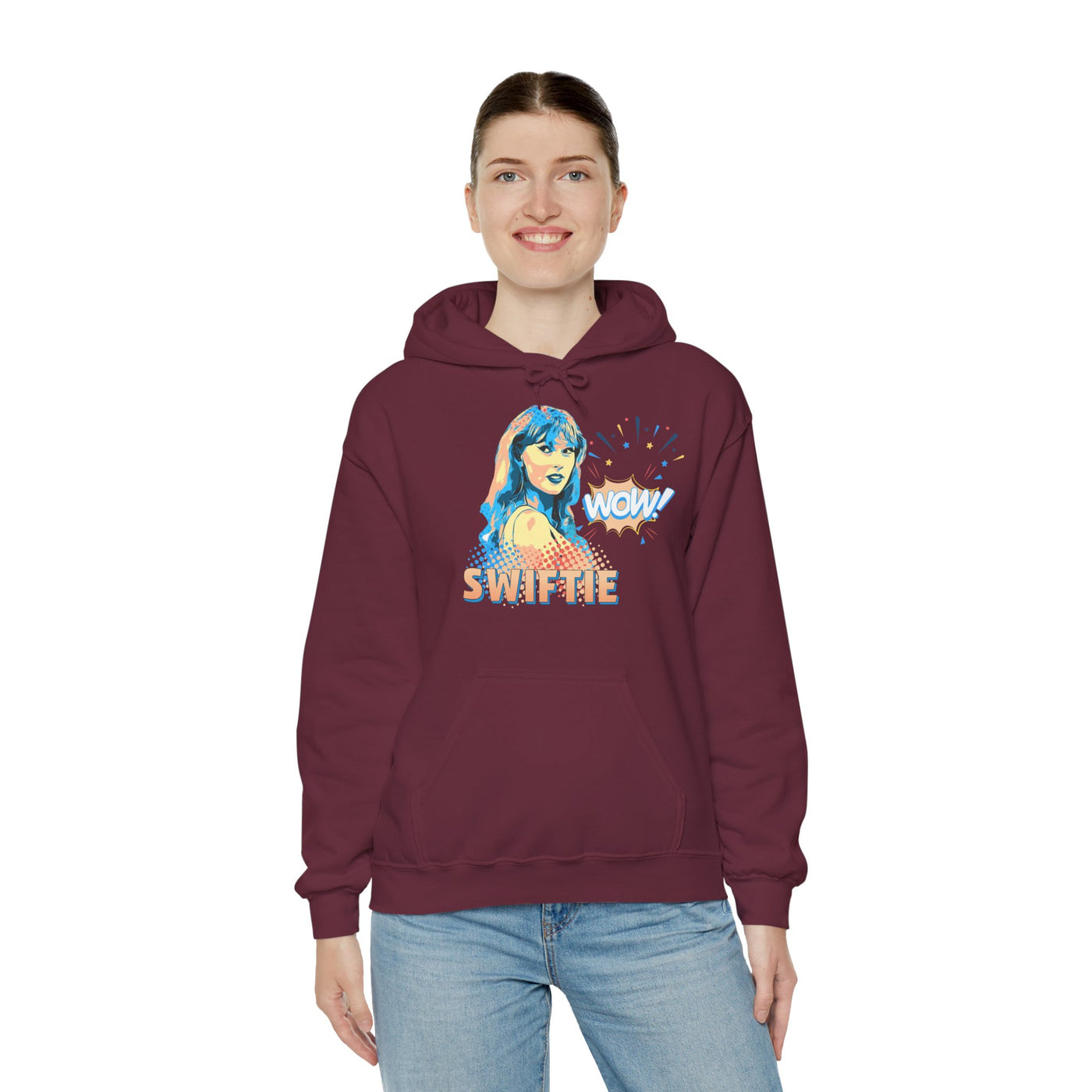 'SWIFTIE WOW' Unisex Heavy Blend™ Hooded Sweatshirt - Perfect Gift for Fans 