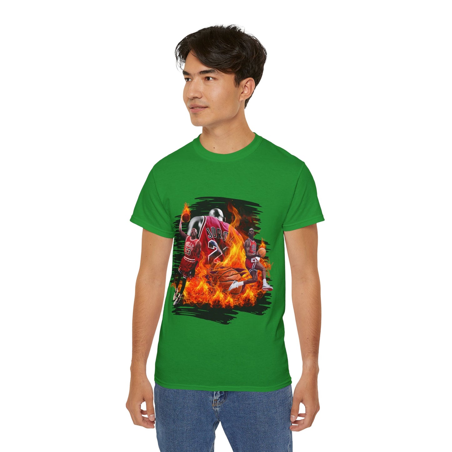 Basketball Jordan, Cool Sports Shirt, Unisex Cotton T-Shirt