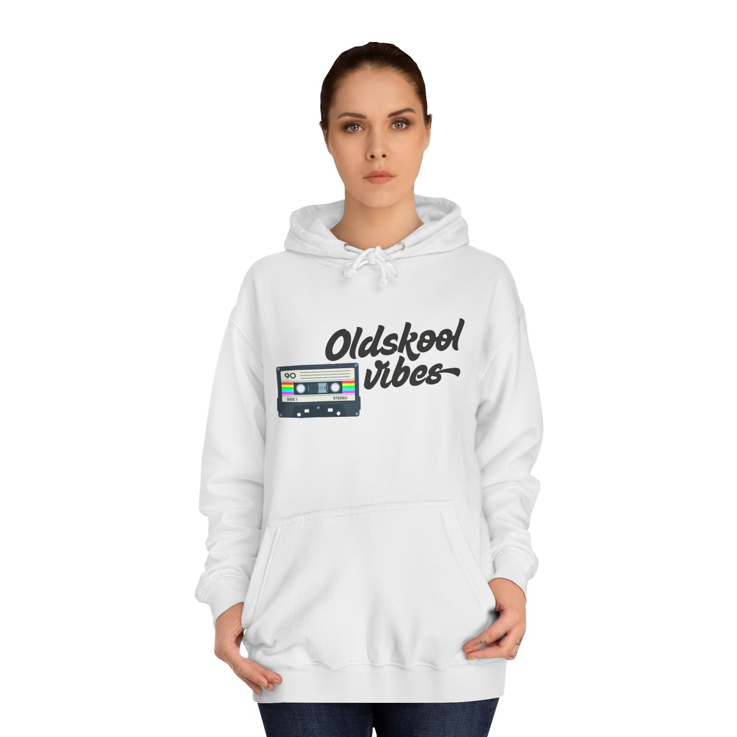 Oldskool Vibes- Hooded Sweatshirt - 'Oldskool' Graphic