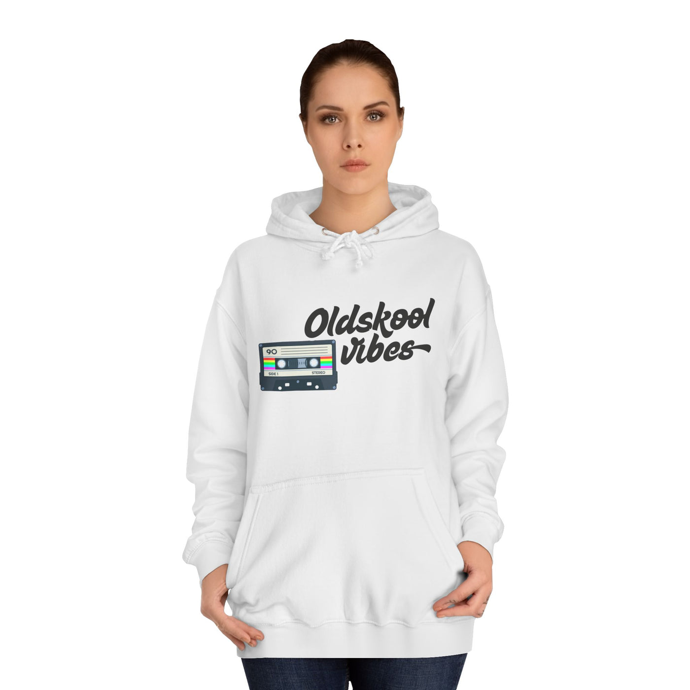 Oldskool Vibes- Hooded Sweatshirt - 'Oldskool' Graphic