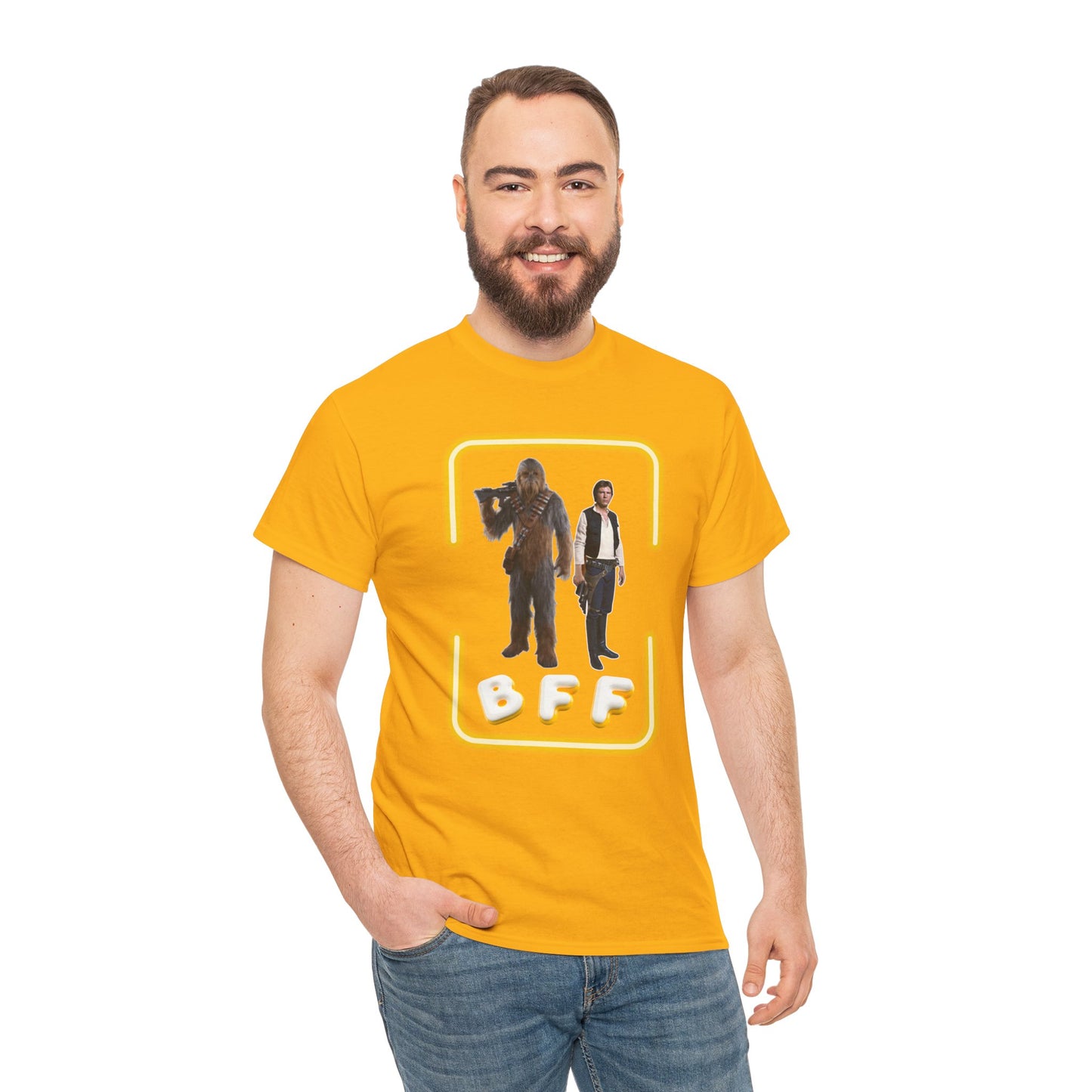 BFF Chewbacca & Han Solo Unisex Heavy Cotton Shirt