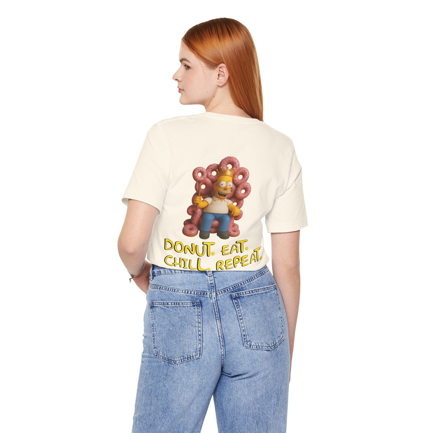 The Simpsons Donut Lover Tee - Funny Graphic T-Shirt -unisex