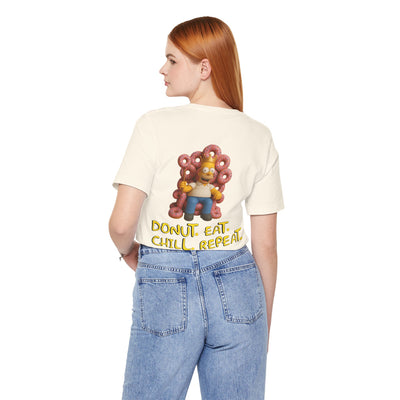 The Simpsons Donut Lover Tee - Funny Graphic T-Shirt -unisex