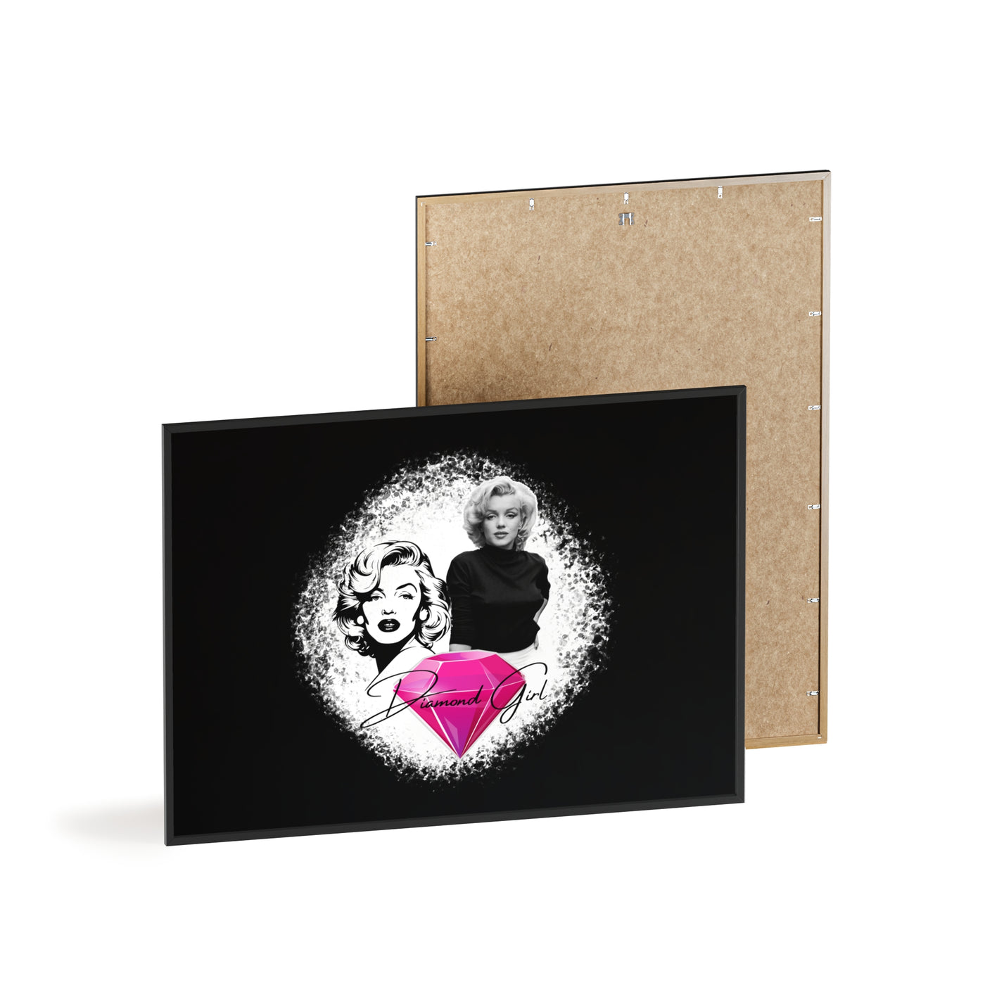 Vintage Marilyn Monroe Poster with Wooden Frame