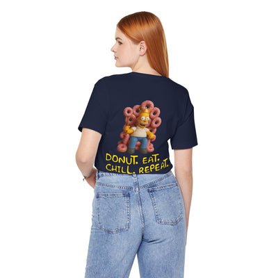 The Simpsons Donut Lover Tee - Funny Graphic T-Shirt -unisex