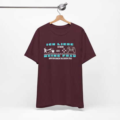 Ich Liebe Meine Frau T-Shirt - Unisex Jersey Tee for Gamers