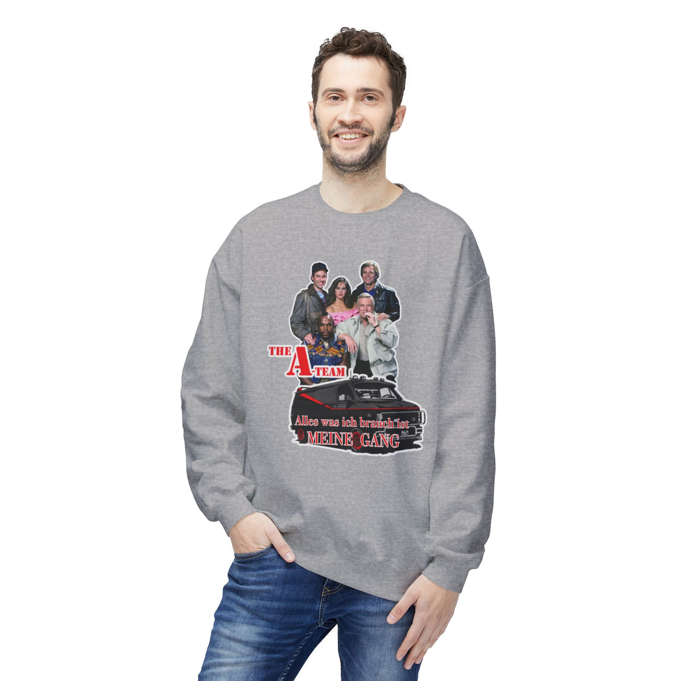 Unisex A-Team Fleece Crewneck Sweatshirt - Retro TV Show Inspired Apparel