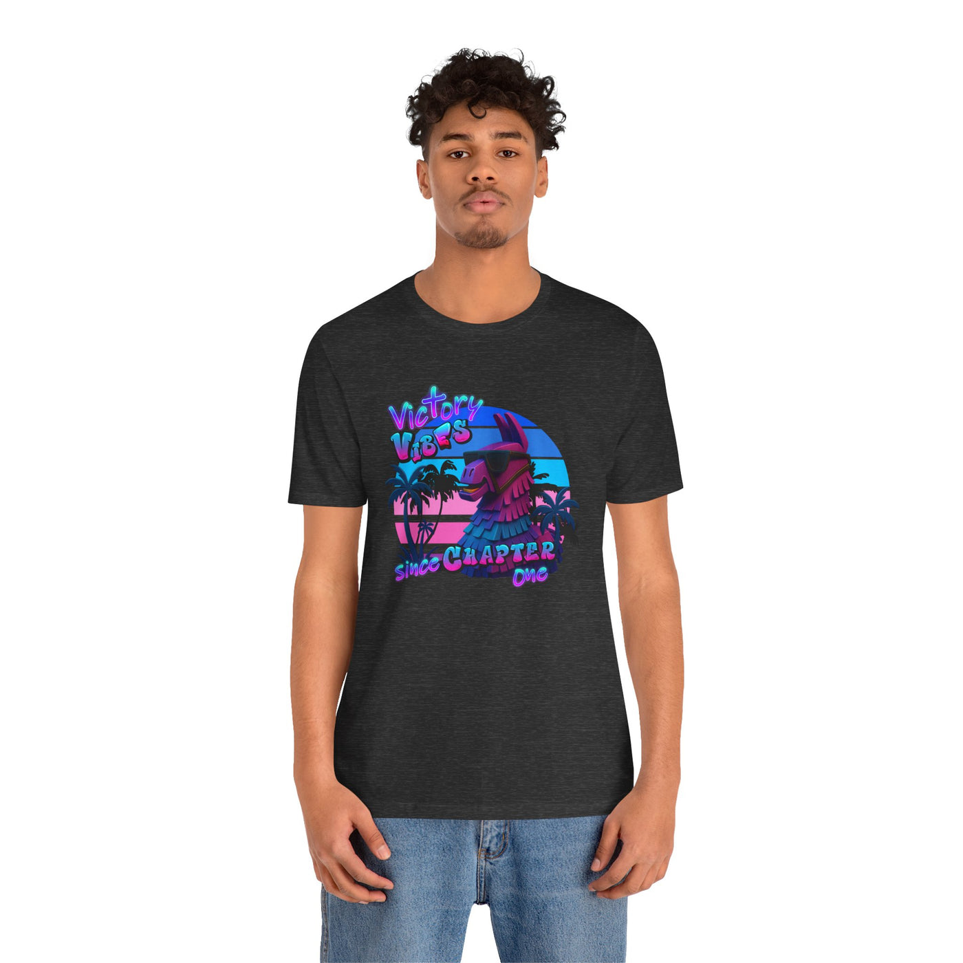Retro Fortnite Vibe Unisex Short Sleeve Tee - 'Victory' Chapter One Graphic