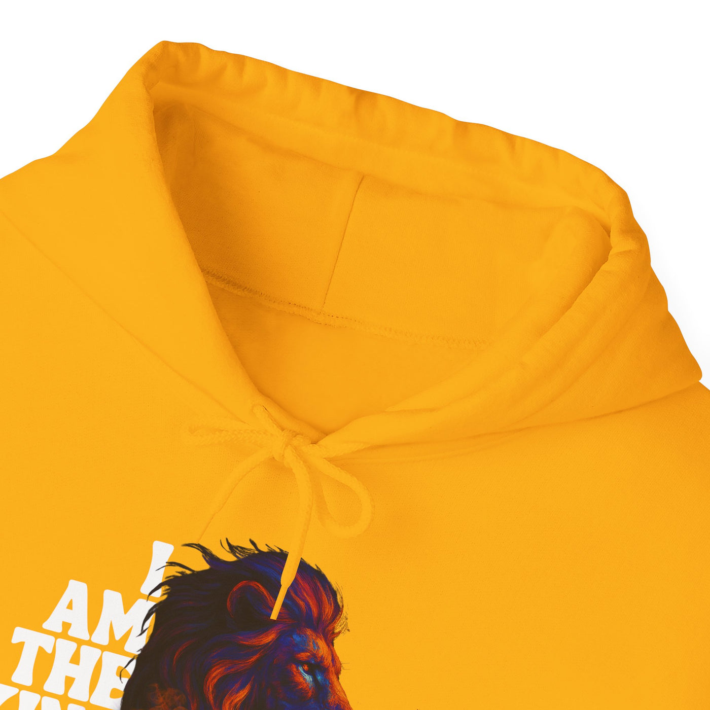 Inspirational Lion Hoodie "i am the king of my kingdom"