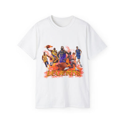Basketball Legends, Cool Sports Shirt, Unisex Cotton T-Shirt