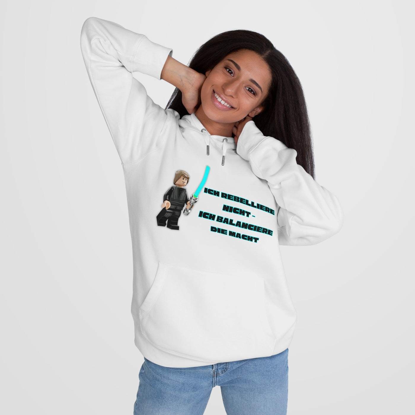 Star Wars Inspired King Hooded Sweatshirt - "I do not rebel - I balance the Force"