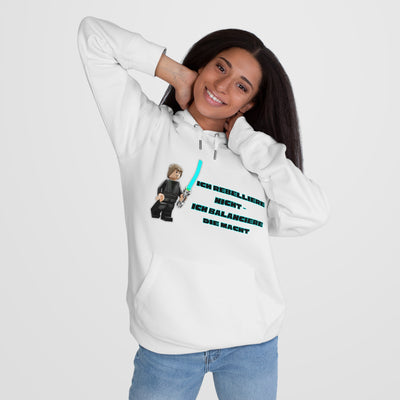Star Wars Inspired King Hooded Sweatshirt - "I do not rebel - I balance the Force"