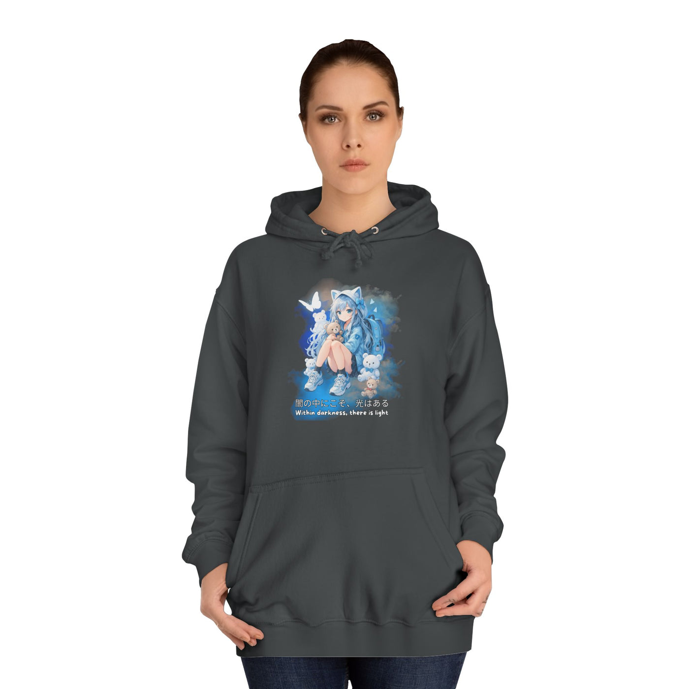 Hoodie, Anime Sweatshirt "Within darkness there is a light"