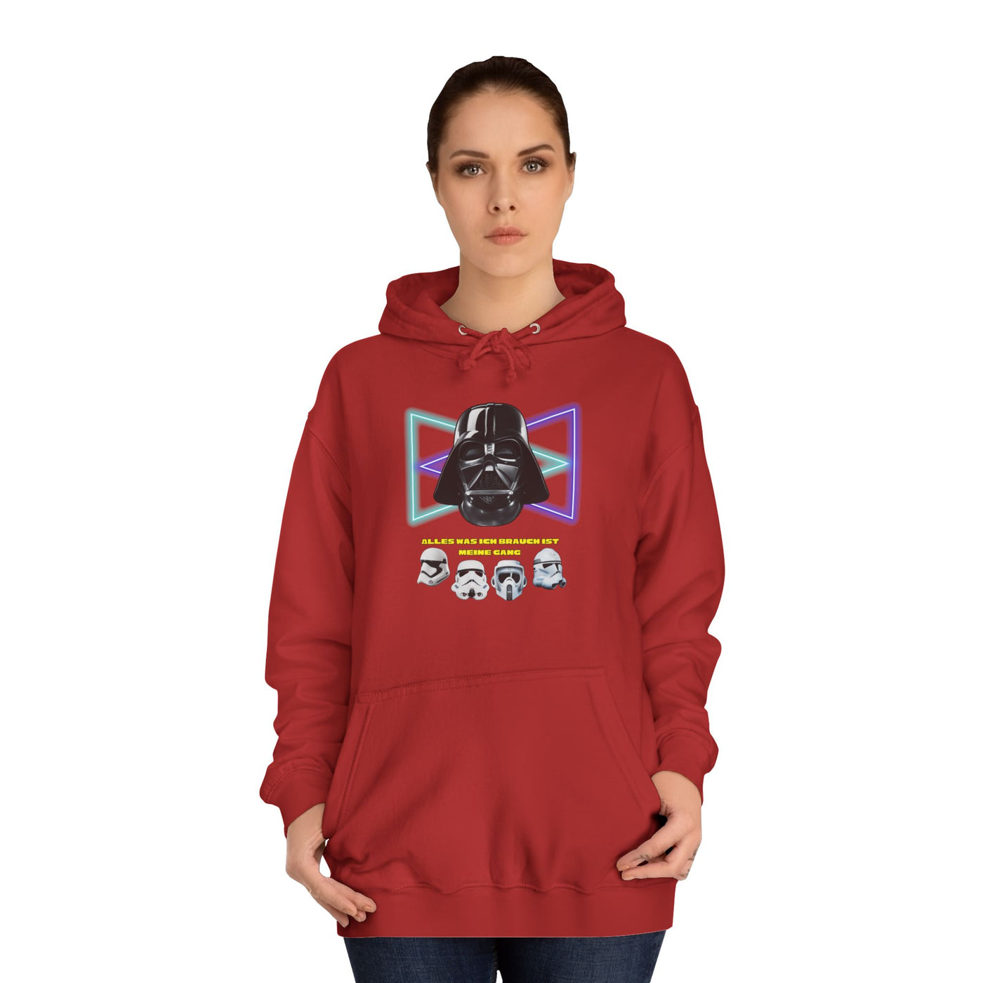 Star Wars unisex Hoodie - Darth Vader   - Alles was ich brauch ist meine Gang - beidseitig bedruckt
