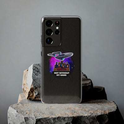 Galaxy-Inspired Soft Phone Case - Not Without My Gang, Star Trek Lovers Handyhülle