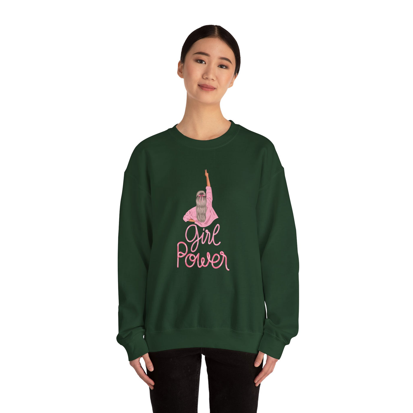 Girl Power Unisex Crewneck Sweatshirt,