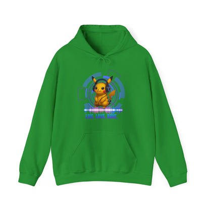 Rave Hoddie, Live Love Rave - Techno - Pokemon