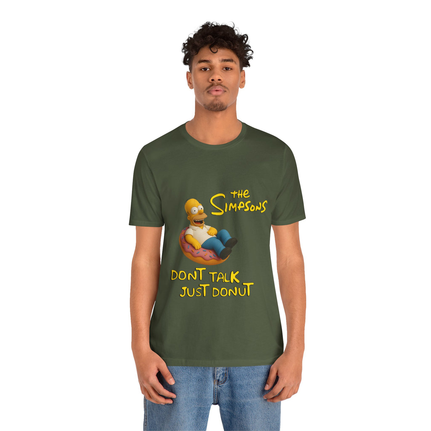 The Simpsons Donut Lover Tee - Funny Graphic T-Shirt -unisex