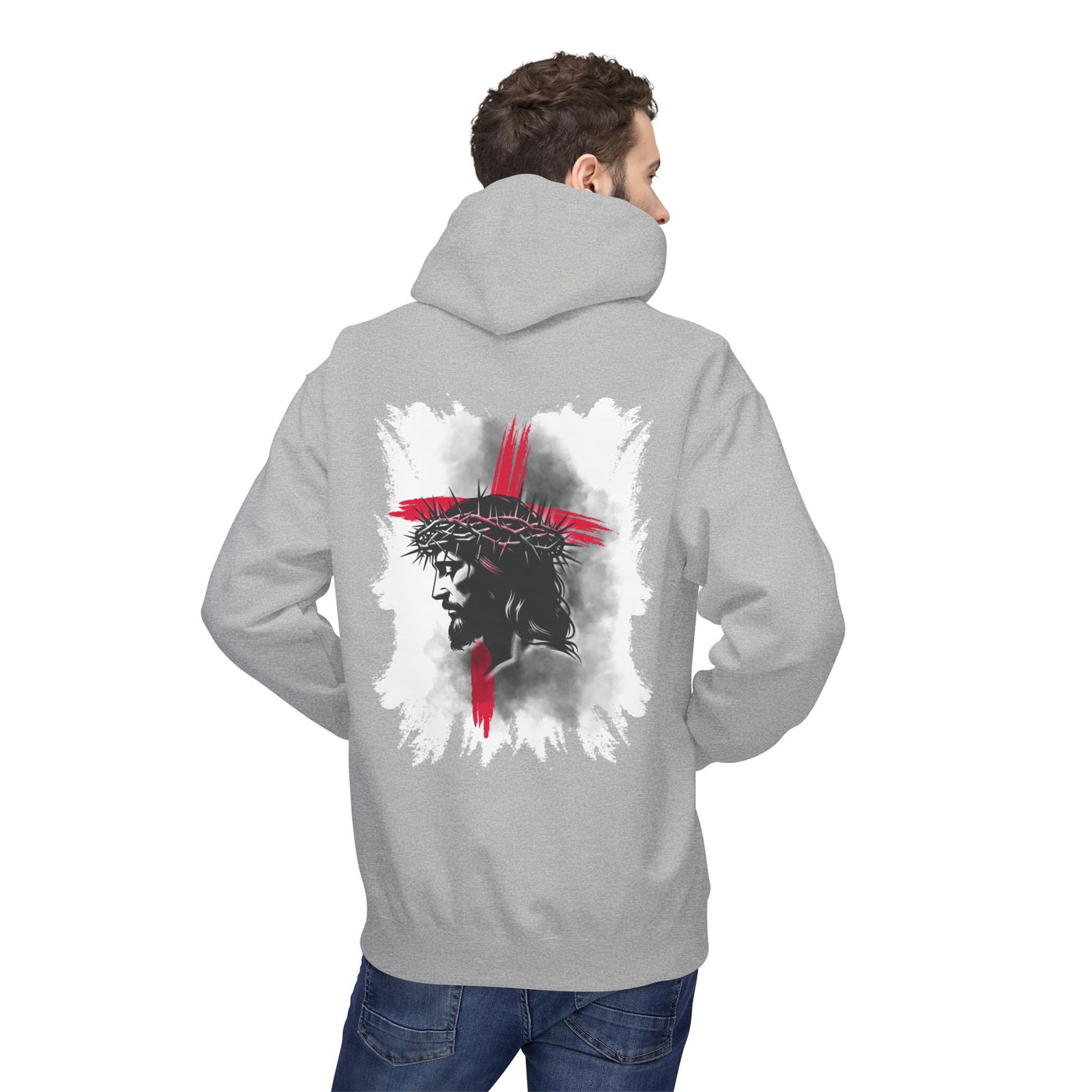 Faith-Inspired Hoodie: Blessed, Saved, Loved - Christian JESUS