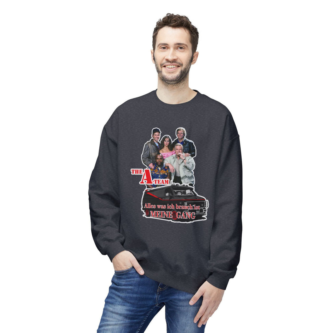 Unisex A-Team Fleece Crewneck Sweatshirt - Retro TV Show Inspired Apparel