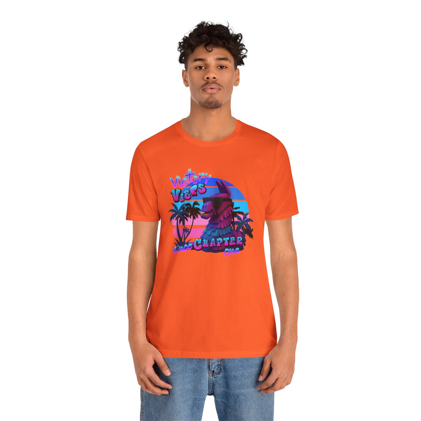Retro Fortnite Vibe Unisex Short Sleeve Tee - 'Victory' Chapter One Graphic