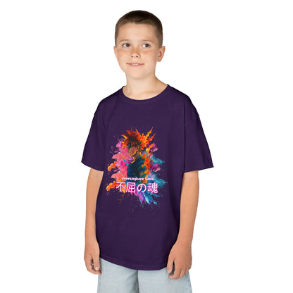"unbesiegbare Seele" Vibrant Kids Jersey Tank Top - Colorful Anime Design