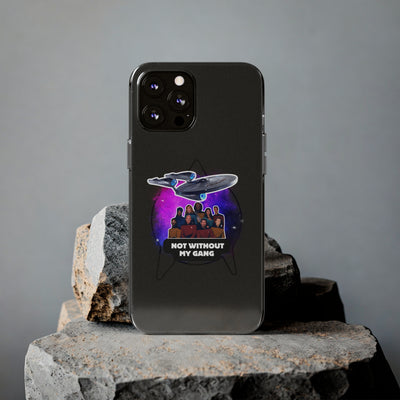 Galaxy-Inspired Soft Phone Case - Not Without My Gang, Star Trek Lovers Handyhülle